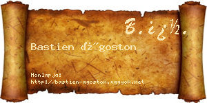 Bastien Ágoston névjegykártya